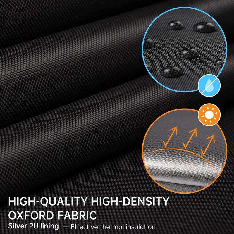 bemece Portable 100% Blackout Blind, DlY No Drill Blinds Blackout with Strong Adhesive & Velcro for Bedroom, Nursery, Loft, RV (78" x 57") - Image 3